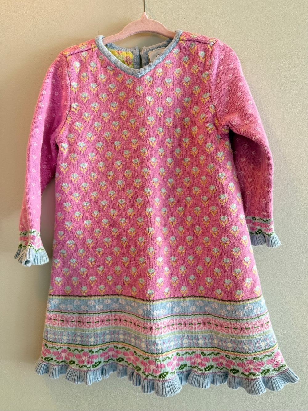 Hanna Andersson vintage Scandinavian winter sweater dress